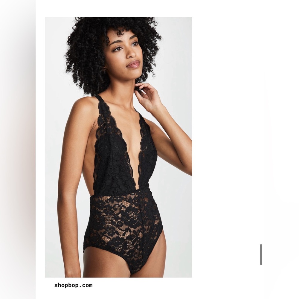 We Are HAH plunging lace bodysuit - medium